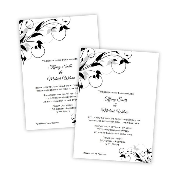 Tiffany Design Wedding Invitation Template