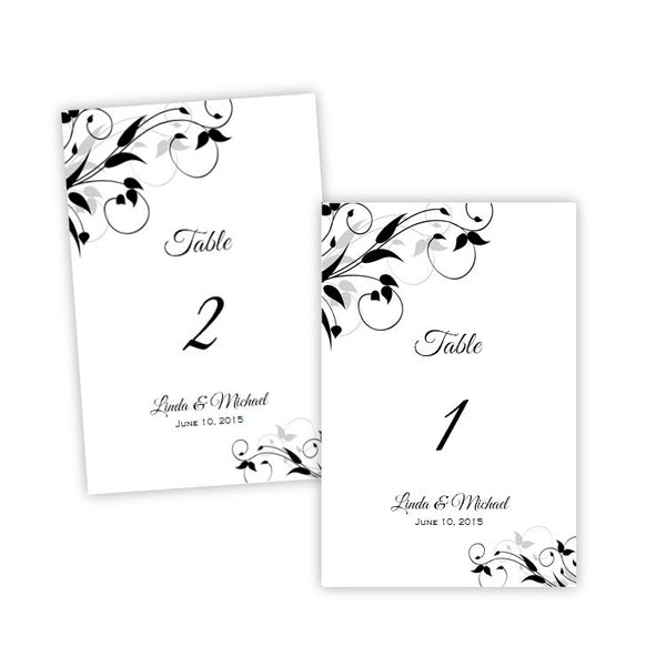 Tiffany Design Table Number Template