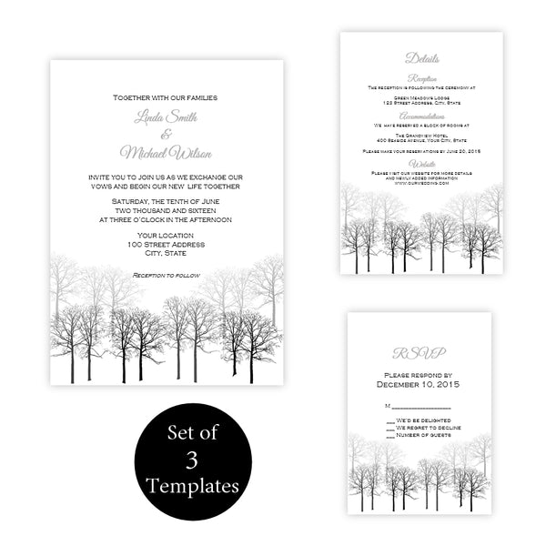 Winter Forest Wedding Suite